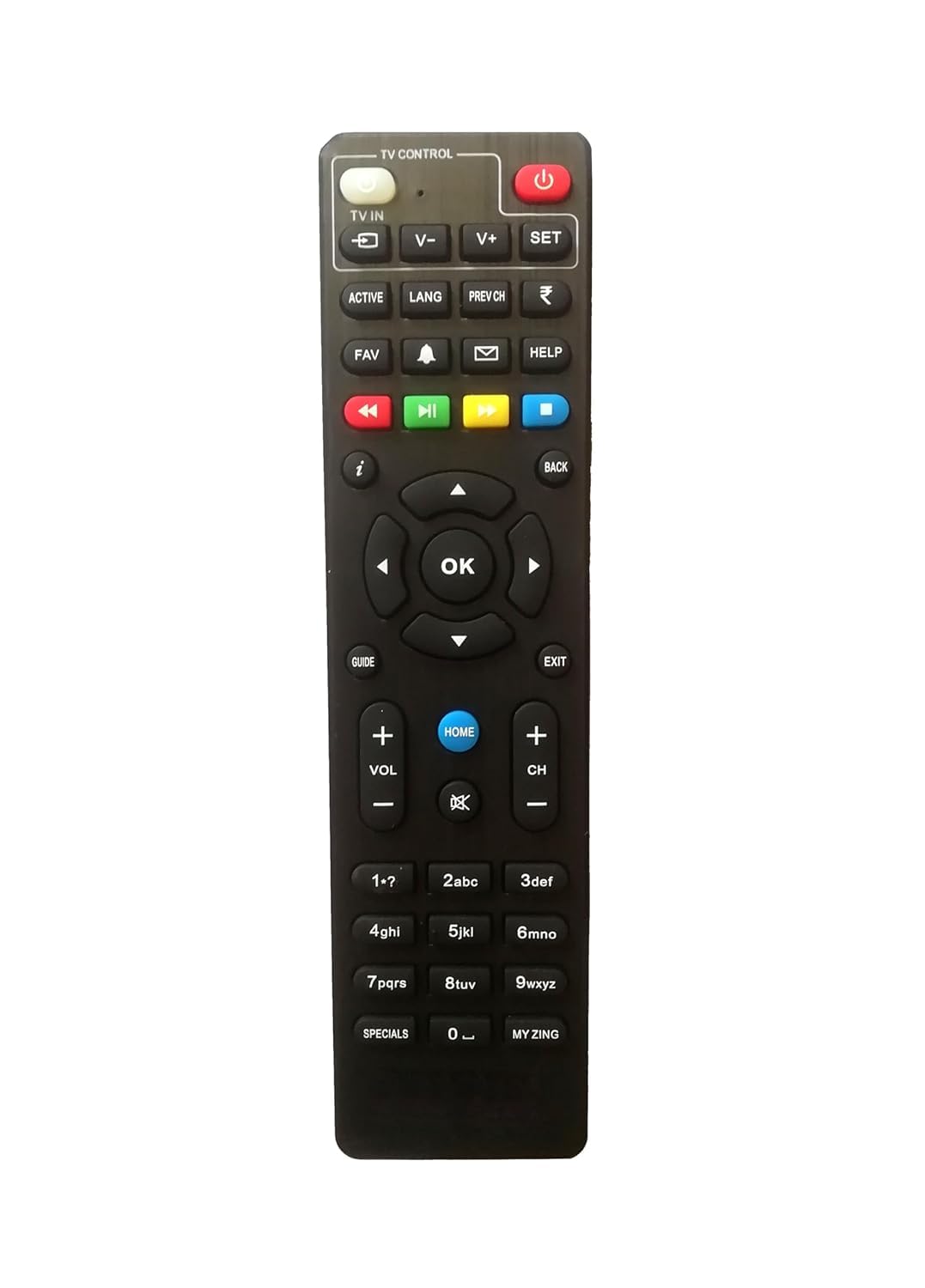 Compatible Remote Control for ZING Digital Super FTA HD Set-Top Box (Match Old Remote Before Buying)