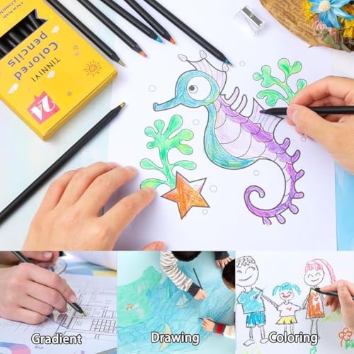Image of AMENDAS 12 Colors Rainbow Pencils for Kids and Adults, Multi-Colored Wooden Pencils for Drawing, Sketching, and Coloring, Pre-Sharpened Art Supplies for Boys and Girls