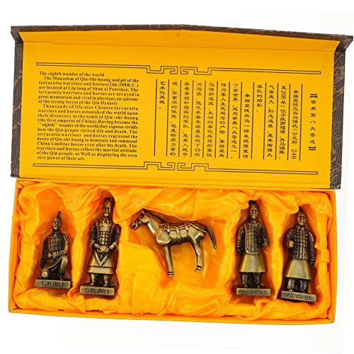 Estatuas Vintage Caballos de Terracota Miniatura 2.55 pulg miniatura 5