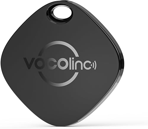 VOCOlinc Buscador de llaves, localizador inteligente de artículos de rastreador de equipaje compatible con Find My (solo iOS), rastreador Bluetooth