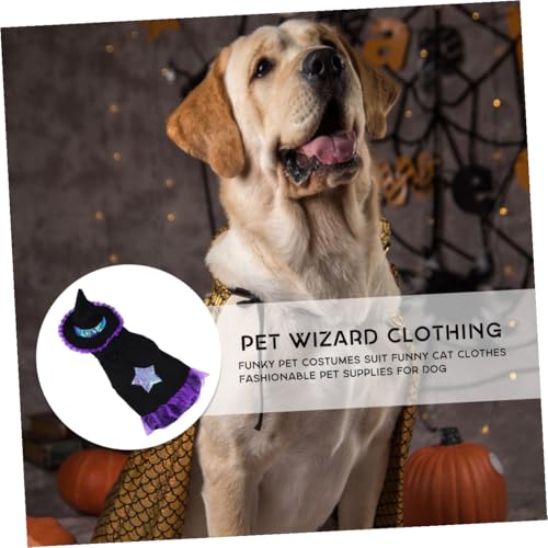 Disfraz de Hechicero para Perros Talla L Halloween miniatura 3