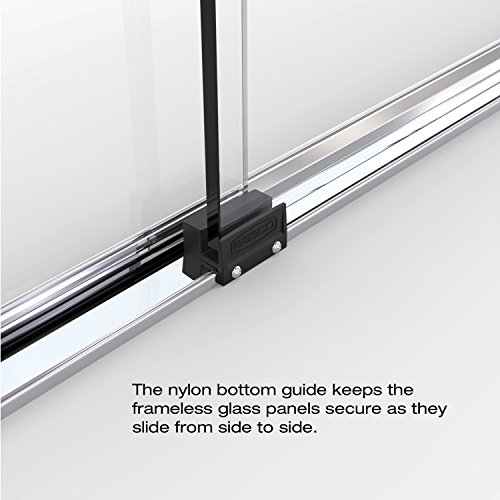 Basco A0583-60Clsv Celesta Sliding Shower Door, Chrome, 56-60 In. Wide X 71.25 In. High, Silver #TOP3