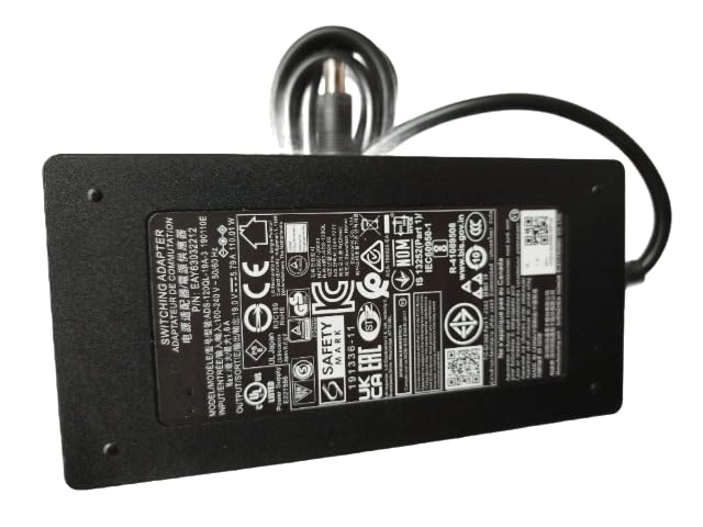 XTQ Cargador de 19 V 5,79 A 110 W ADS 120QL 19A 3 EAY63032212 apto para Lg HF60ls PF1500 NA PF1500W NA PA1000W PW1500G PF1500G PF1500 PF610P Proyector UCL LED 344 88 y 34 cm. UC98 34UM88 34UC87C +