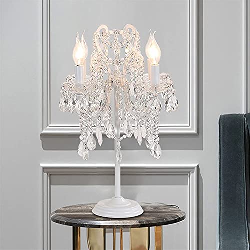 Lampada da Tavolo in Cristallo di Candelabro con