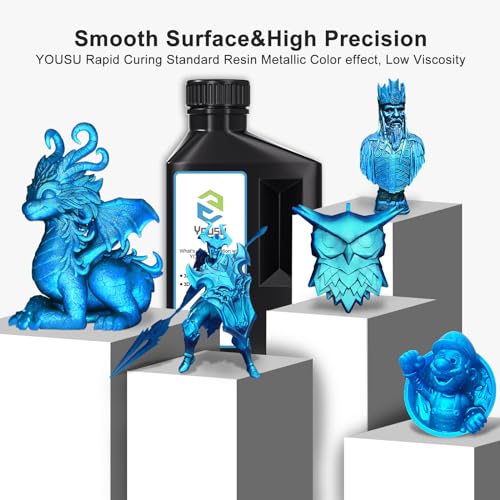 Resina metálica azul para impresoras 3D 1 kg DLP LCD - Fernando Cortés