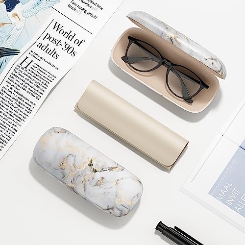 Image of Eyeglasses Case, Hard Shell Protective Case for Glasses, Unisex for Women Men