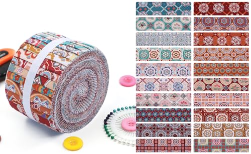 Matelassage de qualité avec le Jelly Roll Floral Artistry en pur coton 150 g/m² aux motifs denses