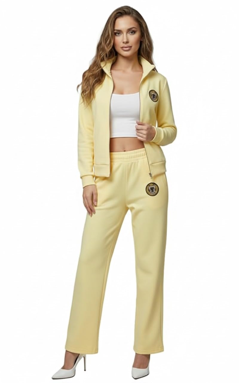 tnq Women's Two-Piece Tracksuit Set, Women Warm Winter Woolen Suede Set, Sports Tracksuit For Women-picture-15