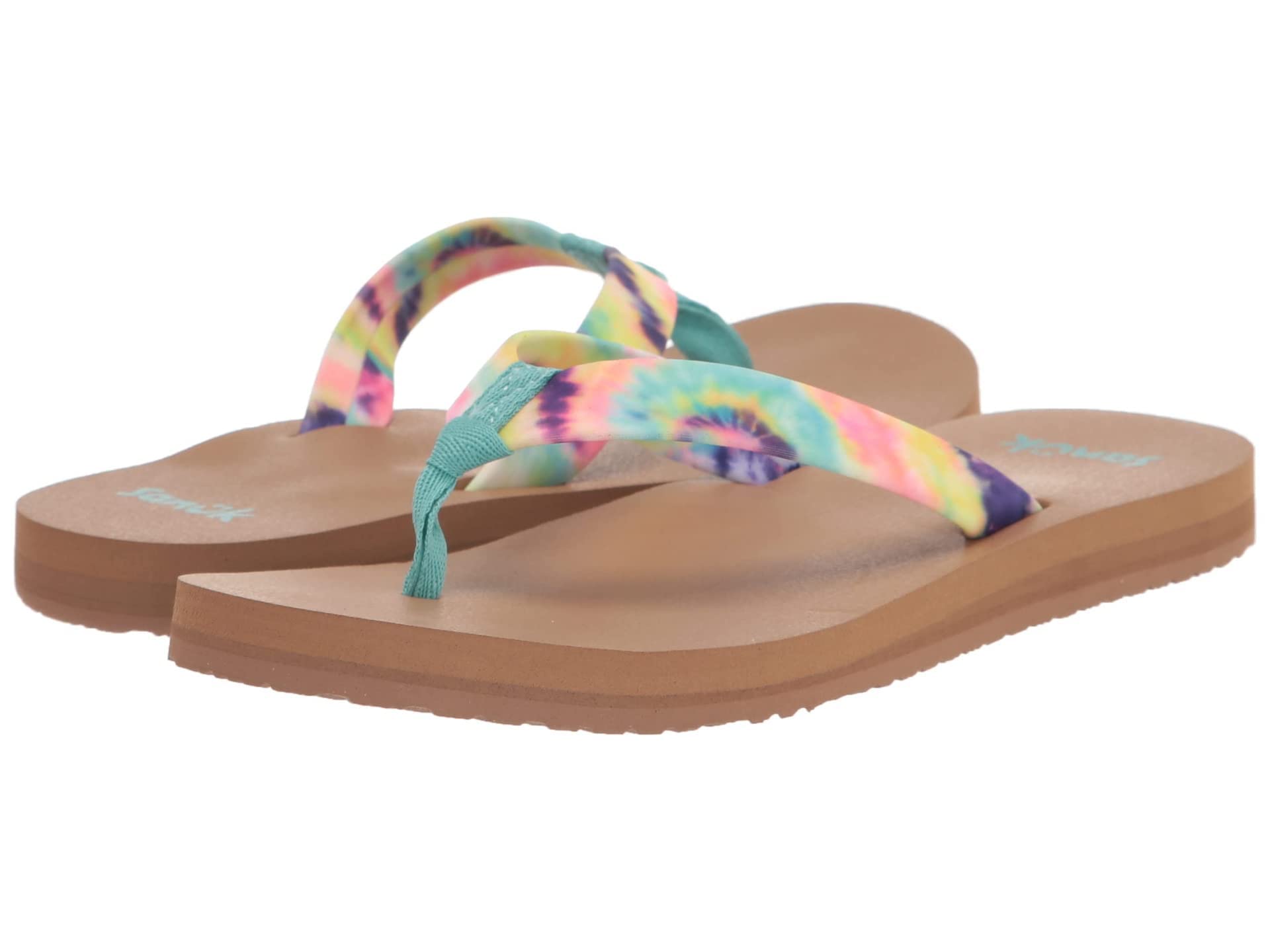 Sanuk Women's Ashland Soft Top Tie Dye Flip-Flop