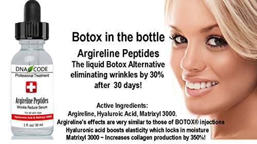 Dna Code®-No Needle Alternative-Pure Argireline Peptides Wrinkle Reduce Serum+ Matrixyl 3000+Hyaluronic Acid #TOP6