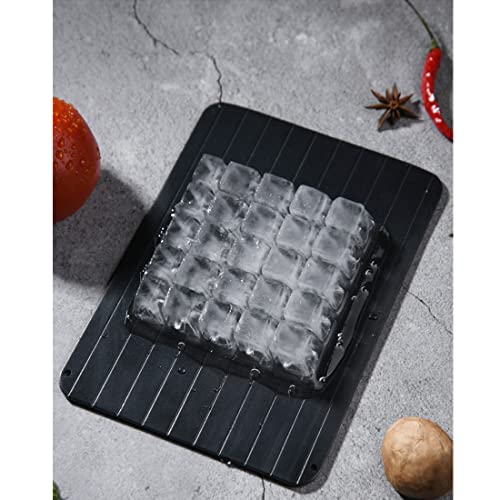 Image of Defrosting Tray for Frozen Meat, Defrosting Plate, Thaw Board Plate, Fast defrosting Tray for Fish, Meat, Poultry or Anything Else that is Frozen (11.6 inch L x 8.3 inch W x 0.1 inch H)