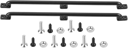 Accesorio de actualización de metal a control remoto, barandilla de metal izquierdaderecha para automóvil de oruga RC a escala 110, pasamanos