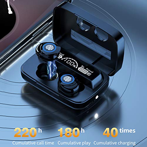 M17 BT5.1 Fones de ouvido sem fio emparelhamento automático IPX7 à prova d'água 2000mAh caixa de ca