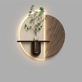 Living Room Decorative Painting, 3D Wall Art with Warm LED Light, Sandstone Wall Art Decor, Modern Home Decor, Wall Art Hanging with Light(A,Small)