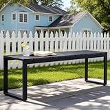 OCCASION APPROPRIÉE: Les bench exterieur conviennent à de nombreux lieux, ce banc peut être placé dans le jardin, la terrasse, le balcon, devant la maison, sous l'arbre et dans la salle à manger, afin que vous puissiez profiter de vos loisirs à tout moment et n'importe où.