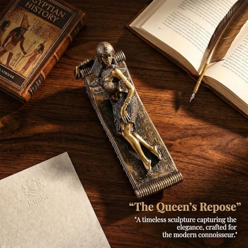 Estatua Reina Egipcia Cleopatra VII en Resina miniatura 2
