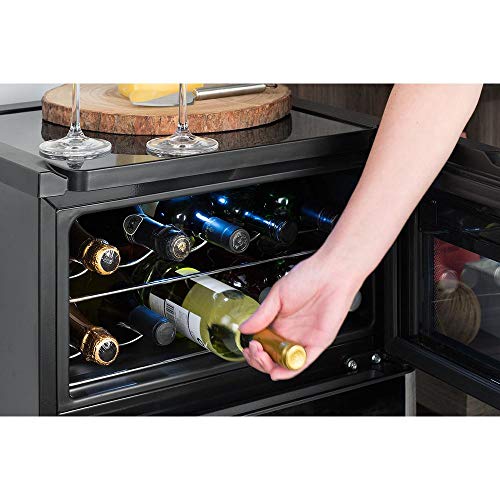 Adega Electrolux 29 Garrafas ACD29 Com 02 Portas Preta e Inox 110V 01312WBA189