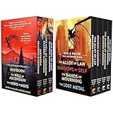 Mistborn 7 Trade Paperback Books Collection Set by Brandon Sanderson (Final Empire, Well of Ascension, Hero of Ages, Bands of Mourning, The Alloy of Law, Shadows of Self & The Lost Metal)