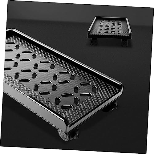 Soporte móvil para CPU TEHAUX, con ruedas frenadas, diseño hueco térmico y estabilizador lateral, para torre de computadora en oficina o hogar miniatura 4