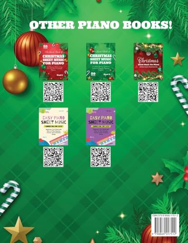 The Giant Book of Christmas Sheet Music For Piano: 50 Piano Christmas Traditional Carols and Songs f