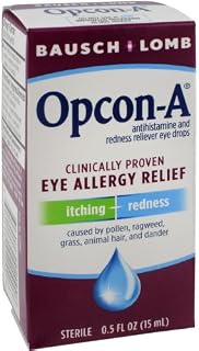 Bausch & Lomb Opcon-A Eye Drops, 0.5 Ounce (Pack of 3)