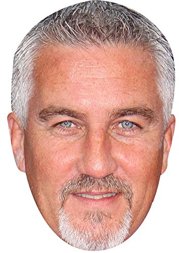 FoxyPrinting PAUL HOLLYWOOD JB - TV Star Fancy Dress Cardboard Celebrity Cardboard Party Face Mask Fancy Dress