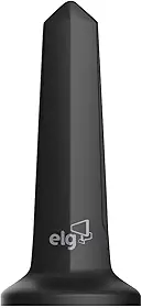 ELG, HDTV3000, Antena Digital Interna Shark, Compatível com Sinal Analógico e Digital 4K HDR, Cabo de 3m, Ganho de 5dB, Alcance 30Km, Preto