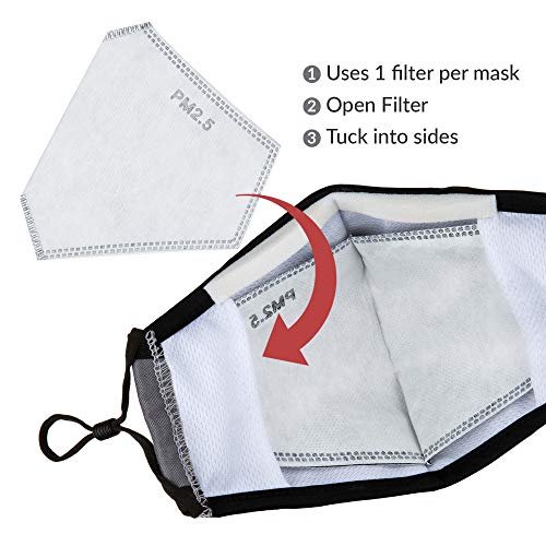 Debrief Me Dust Mask – Air Filtration Pollution Breathable Masks (1 Mask + 2 Filters)(Black) - Thumbnail 6