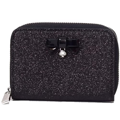 ケイトスペード コインケース katespade ラッピングパーティー ラメ ファスナー ジップアラウンド コインケース 小銭入れ カードケース ブラック K4757