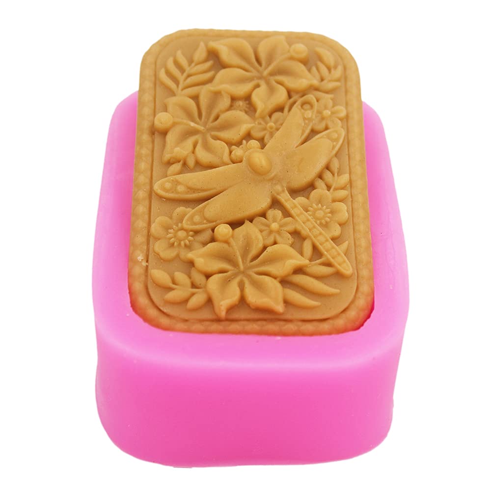 LC DragonflySilicone Moulds Handmade Soap Molds Silicone Soap Mould Soap DIY Mold for Baking, Cake, Chocolate