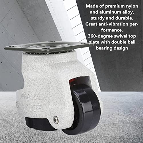 Girevole Ruote 4 pezzi 1.5"Retrattile livellatore macchina girevole industriale girevole 330lbs capacità