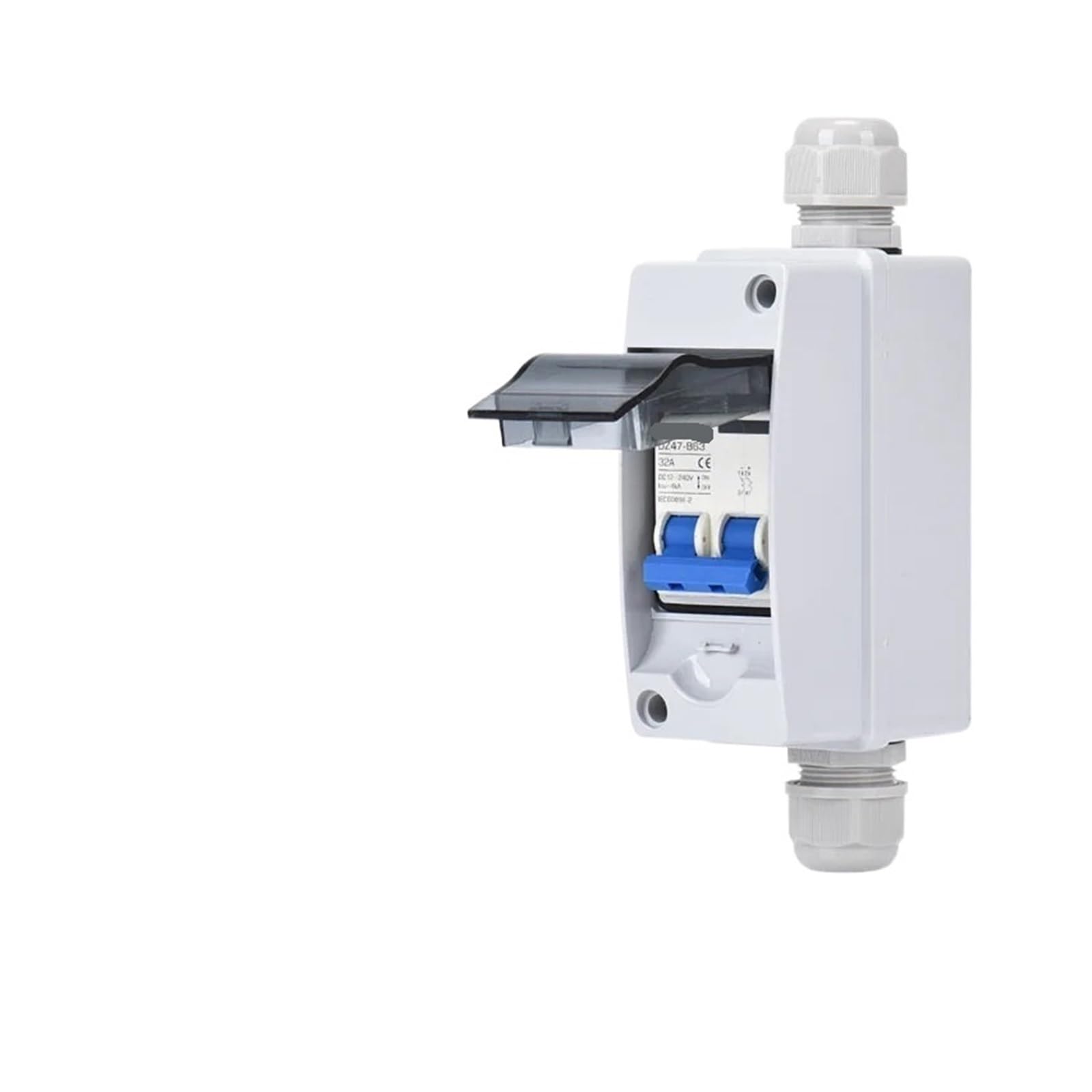 1 Stück Solar-Trennschalter, Trennschalter mit Photovoltaik-Kombinationsbox, 16 Ampere, 25 Ampere, 32 Ampere, 40 Ampere, DC500V, Außen-/Haushaltsschalter(DZ47B DC12-240V,25A)