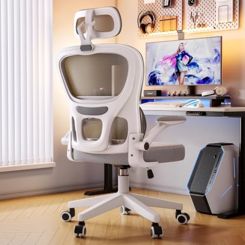 Gaming Chair, Computer Chair with Fabric，Office Chair with Armrest & Adjustable Seat, Ergonomic Video Game Chair with Neck and Massage Lumbar Support