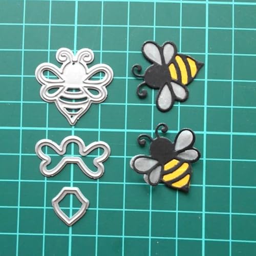 Trdxxx Bees Frame Metal Die Cuts,Animal Bee Cutting Dies Cut Stencils for DIY Scrapbooking Photo Decorative Embossing Paper Dies for Scrapbooking Card Making