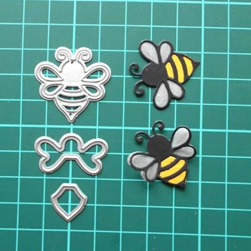 Trdxxx Bees Frame Metal Die Cuts,Animal Bee Cutting Dies Cut Stencils for DIY Scrapbooking Photo Decorative Embossing Paper Dies for Scrapbooking Card Making