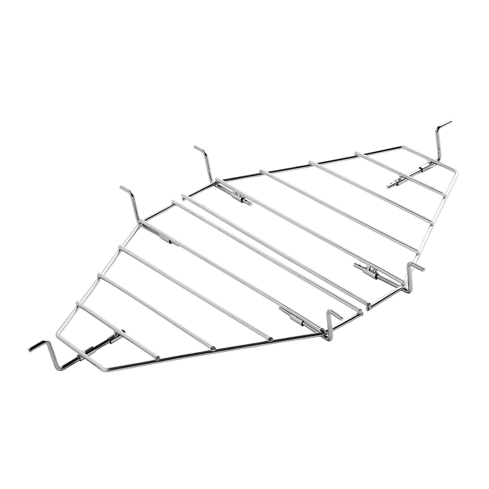 333 Drip Pan Rack Heat Deflector Racks Replacement Parts for Primo Oval Xl Kamado Grill Roaster Drip Pan Support Racks Stainless Steel Ceramic Deflector Plates Holder Grill Parts BBQ Accessories, 2pcs