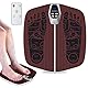 Fußmassagematte, EMS-Fußmassagegerät Foot Massager für Durchblutung-Stimulator Beine und Schmerzlinderung, Faltbares Wadenmassagegerät mit 8 Modi und 32 Intensitätsstufen