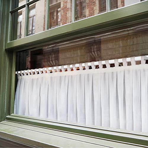 2 Pezzi Asta di Tensione Regolabile Asta per Tende a Molla Allungabile con 4 Gancio Autoadesivo per Armadio Guardaroba Libreria Piccola Finestra Bianco, Lunghezza da 15,7 a 27,5 Pollici - Image 6