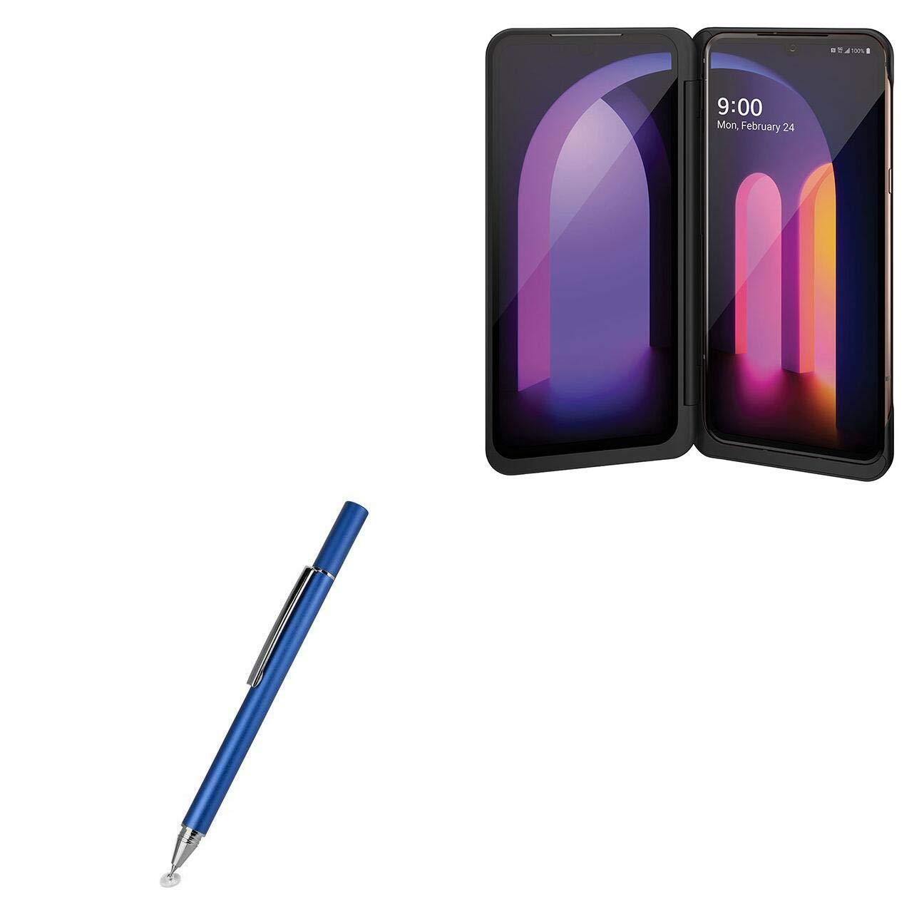 BoxWave Stylus Pen Compatible with LG V60 ThinQ 5G - FineTouch Capacitive Stylus, Super Precise Stylus Pen for LG V60 ThinQ 5G - Lunar Blue