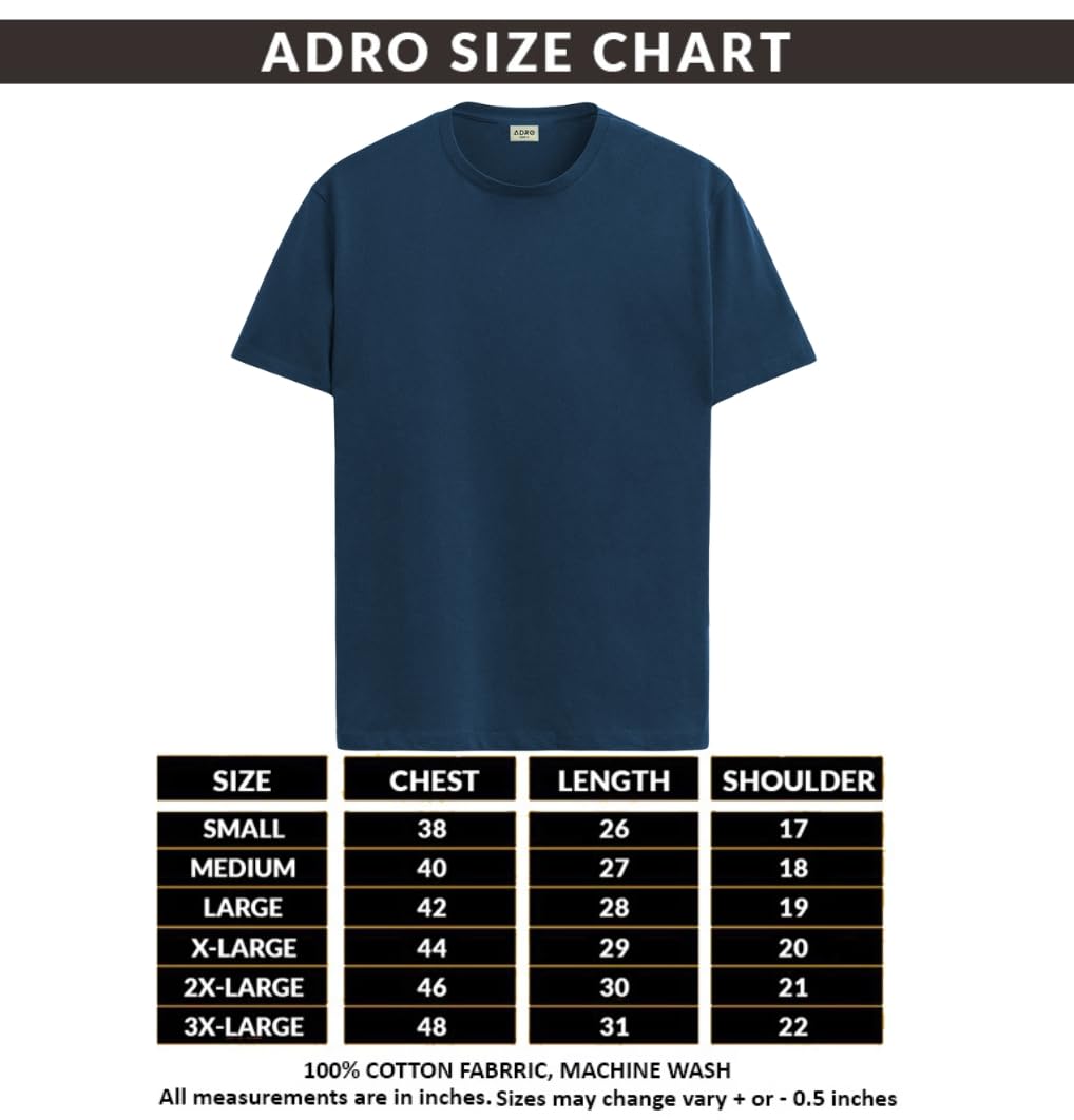 ADRO Maglietta da uomo in stile urbano con stampa Chicago, in cotone, alla moda, colore nero