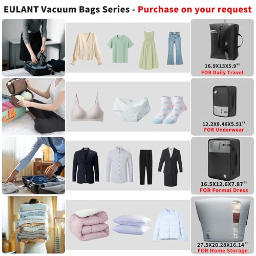Sac sous vide de voyage contre l'humidité pour valise cabine