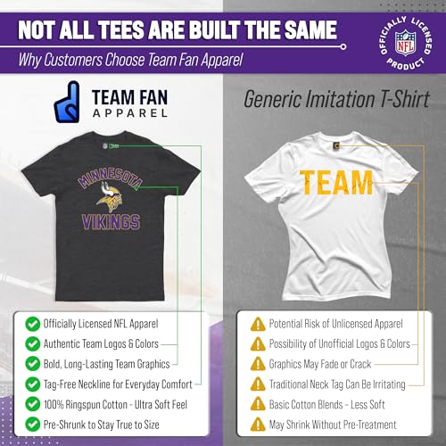 Image of NFL Gameday Cotton Blend T-Shirt for Men and Women - Licensed
