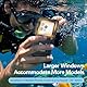 Unterwasser-Tauchgehäuse für Universal 4,7-6,9 Zoll Smartphones, Professioneller Schutz [15m/50ft], Touchscreen, mit Anti-Fog-Sucher,wasserdichte Hülle für Schnorcheln, Surfen, Fotos & Videos Schwarz