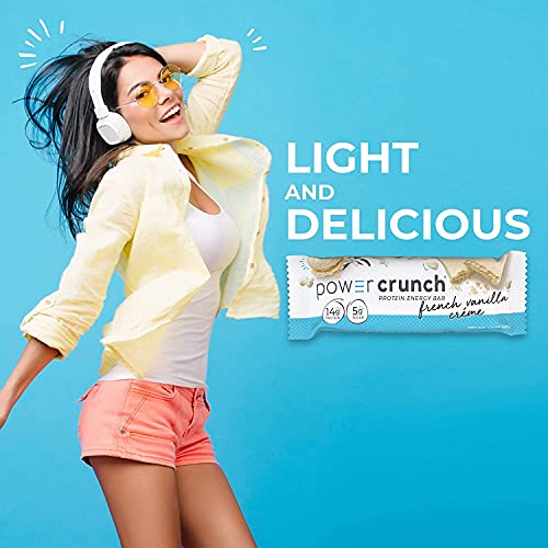Barra de Proteina Power Crunch - 12 Unidades French Vanilla Creme - Bnrg, Bnrg