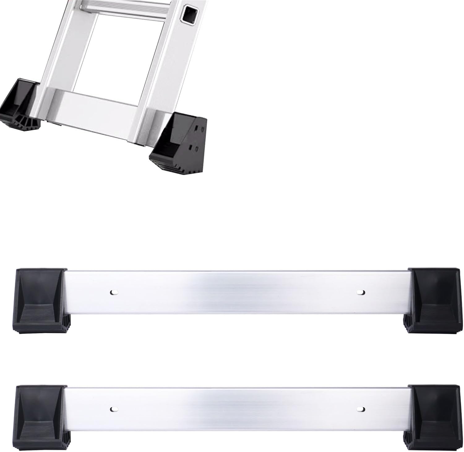Ladder stabilizer Fiberglass Extension Ladders Parts Ladder Leveler/Extension Ladder Crossbar/Support Bar/Bumpers Replacement Kit (2Pcs)