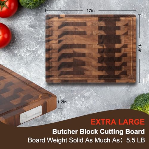 Tabla de cortar rectangular de madera de nogal 43x33x3 cm miniatura 3