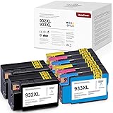Rendimiento estimado de páginas: BeneToner 932XL 933XL negro: 1000 páginas, cian/magenta/amarillo: 850 páginas (basado en cobertura del 5%)