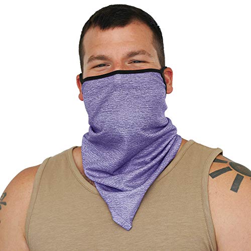 GearTop Bandana Face Mask with Ear Loops, Scarf Face Mask for Men and Women