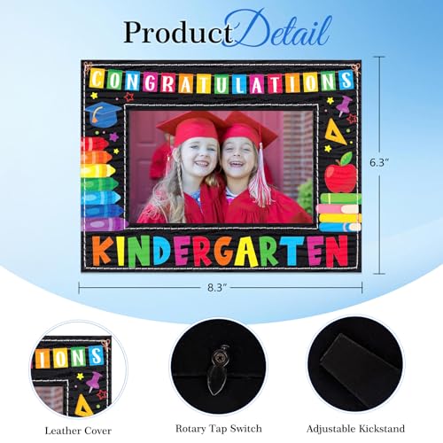 Image of FLYAB 2025 Kindergarten Graduation Picture Frame - Congratulations Preschool Graduation Photo Frame My First Graduation Photo Frame for Kindergarten Preschool Graduation Gifts for Kids Girls Boys