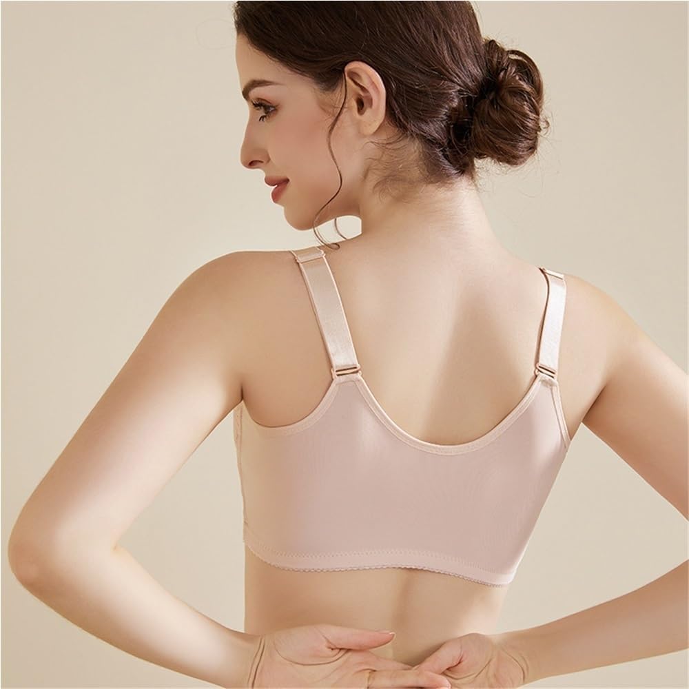 2025 Women's Front Zipper Mastectomy Bra Comfort Post-Surgery Full Coverage Bra for Breast Prosthesis Breast Forms